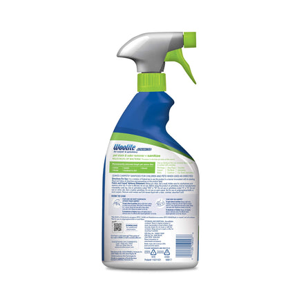Woolite Advanced Pet Stain & Odor Remover + Sanitize, 11521 by Bissell