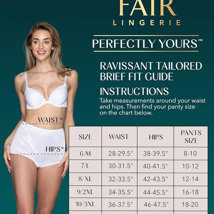Vanity Fair Women's High Waisted Underwear, Full Coverage Ladies Panties, Perfectly Yours Briefs, Nylon - Mauve Mist/Sophisticated Plum/White, 6