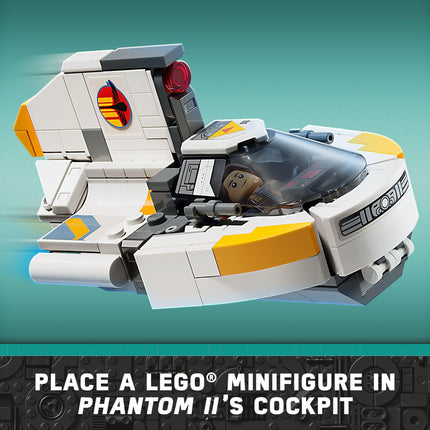 LEGO Star Wars Le vaisseau spatial Le Ghost et Phantom II d’Ahsoka – Jouet de construction Star Wars pour enfants, garçons et filles, à partir de 10 ans – Cadeaux d’anniversaire – 5 figurines – 75357