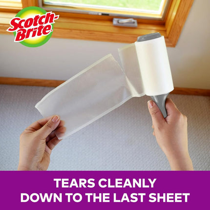 Scotch-Brite Pet Extra Sticky Lint 4, 48 Per Roller, 192 Sheets Total