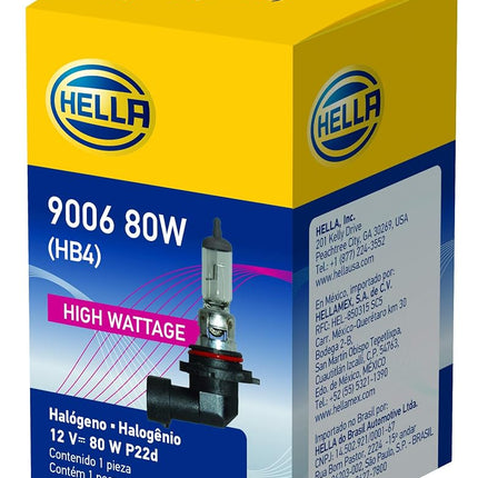 HELLA 9006 80W High Wattage Bulb, 12V