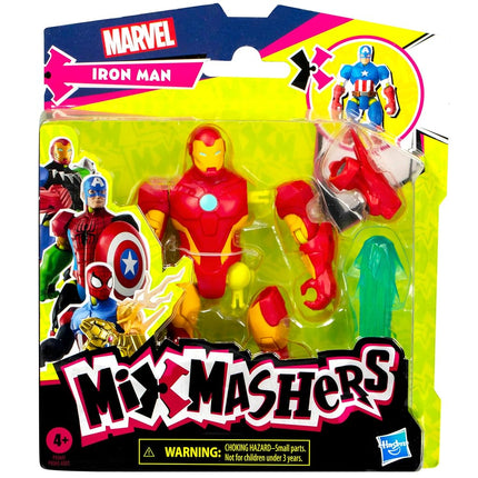 MixMashers Marvel Iron Man Custom Avengers Mix-and-Match Action Figure & Accessories, 5-Inch-Scale (12 cm) Super Hero Toys for Kids Ages 4+