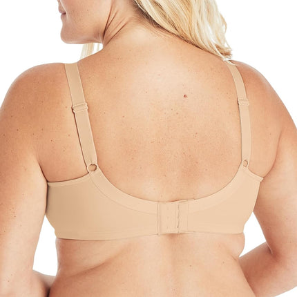 Playtex Women's 18 Hour Smoothing Minimizer Wirefree Bra Us4697, Opaque, Nude, 36D