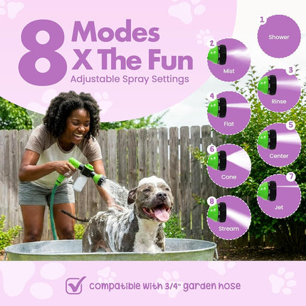 Girl with The Dogs Soap & Shampoo Dispenser for Pet Wash and Garden Hose Sprayer Nozzle