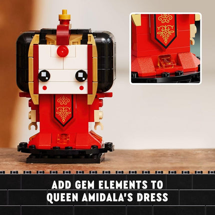 LEGO Star Wars BrickHeadz The Phantom Menace - Collectible Star Wars Figures of Anakin, Darth Maul & More - Gift for Fans - 40676
