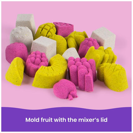 Kinetic Sand, Smoothie Mixer Playset with 14 oz Play Sand, Tools and Popsicle Mould, Play Food Toy, Arts and Crafts Kids Toys for Girls and Boys Ages 5 and up.