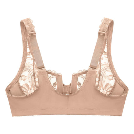 Glamorise Wonderwire Front-Closure Stretch Lace Underwire Bra 9245 (Women's & Women's Plus)
