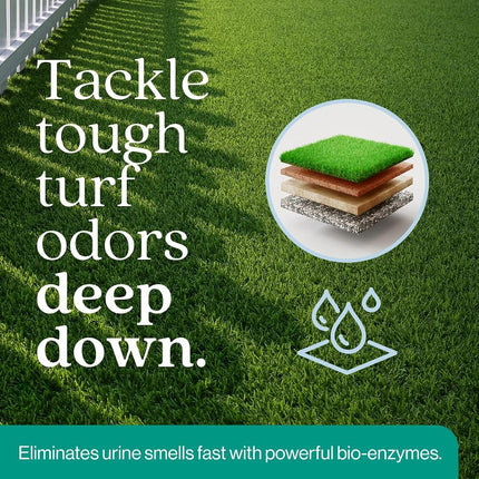 Eco Strong Outdoor Odor Eliminator | Outside Dog Urine Enzyme Cleaner – Powerful Pet, Cat, Animal Scent Deodorizer | Professional Strength for Yard, Turf, Kennels, Patios, Decks (Gallon with Sprayer)