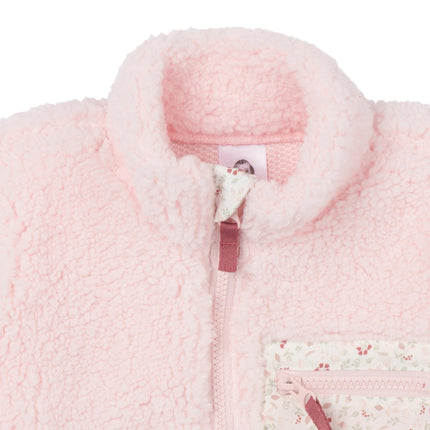 Gerber Unisex Baby Toddler Boys Girls Sherpa Fleece-lined Zip Up Jacket, Pink, 5T