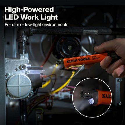 Klein Tools ET190 Gas Leak Detector, Wide Detection Range, Audible and LED Alerts, Slim and Lightweight