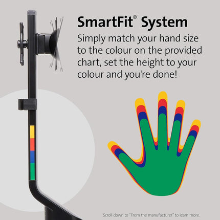 Kensington Smartfit Space Saving Single Monitor Arm Black K55512WW