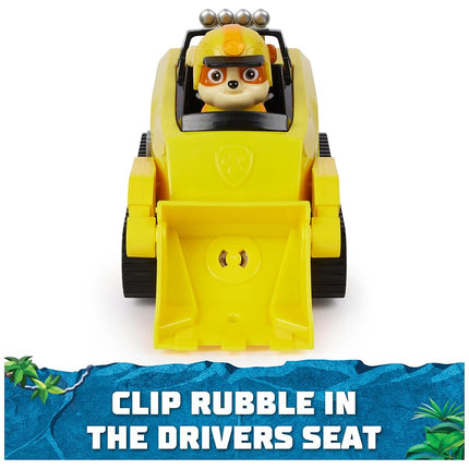 PAW Patrol Jungle Pups, Rubble Rhino Vehicle, Toy Truck with Collectible Action Figure, Kids Toys for Boys & Girls Ages 3 and Up
