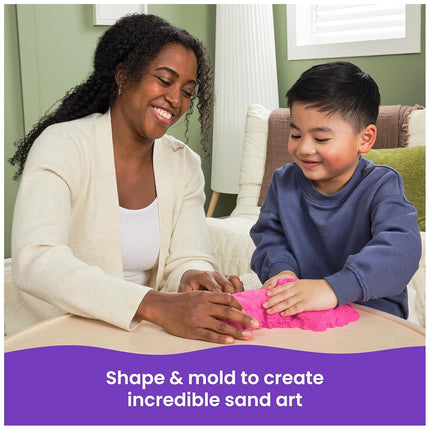 Kinetic Sand 2lb Shimmer Pink, Moldable Play Sand Sensory Toys, Ages 3+