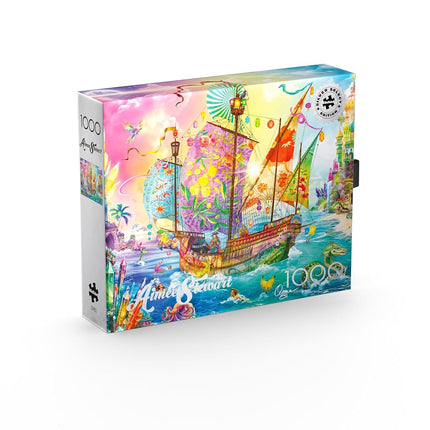 Buffalo Games - Silver Select - Aimee Stewart - Crystal Dreamship Harbor - Rompecabezas de 1000 Piezas para Adultos - Rompecabezas Desafiante Perfecto para Noches de Juegos
