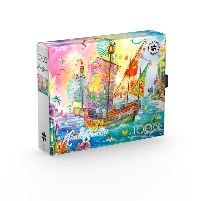 Buffalo Games - Silver Select - Aimee Stewart - Crystal Dreamship Harbor - 1000 Piece Jigsaw Puzzle for Adults - Challenging Puzzle Perfect for Game Nights