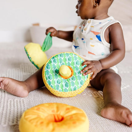 Melissa & Doug Pineapple Soft Stacker | Sensory Baby Toy for Early Learning | 6-12 Months