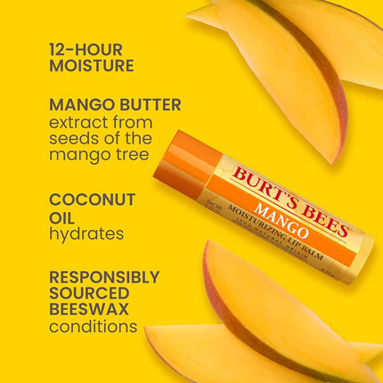 Burt's bees 2578 100% natural lips balm, 4 pieces