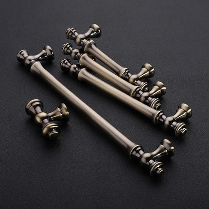 Asidrama 10 Pack 3 Inch(76mm) Brushed Antique Brass Kitchen Cabinet Handles, Cabinet Pulls Kitchen Cabinet Hardware for Cupboard Drawer Pulls
