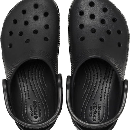 Crocs Kids Classic Clog, Black, J2