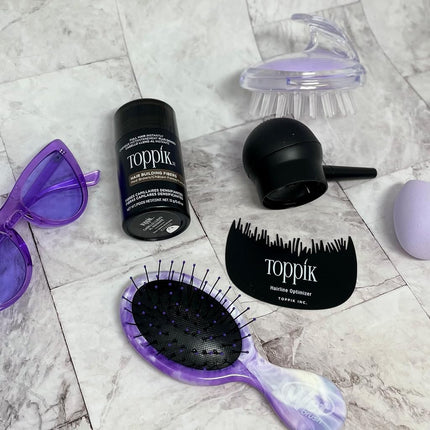 Toppik Hair Building Fibres Dark Brown, 55g - Thicker Fuller Look Instantly, Natural Keratin Protein, Wind Sweat & Rain Resistant, Easy to Apply, For Men & Women who are thinning