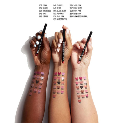 NYX PROFESSIONAL MAKEUP Slim Lip Pencil, Long-Lasting Creamy Lip Liner - Coffee