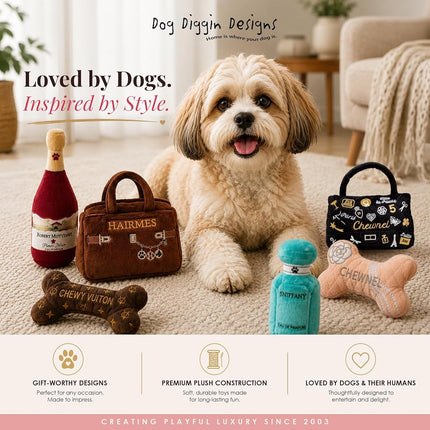 Collection de Cartes de Crédit Dog Diggin Designs | Jouets en peluche couineurs parodiques uniques pour chiens – Ne sortez jamais sans elle