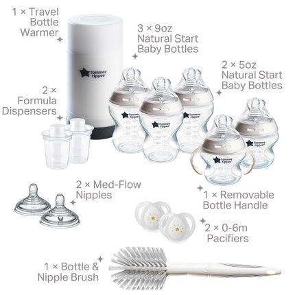 Tommee Tippee Closer to Nature Newborn Bottle Feeding Gift Set