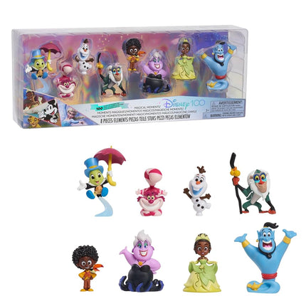 Disney100 Años de Momentos Mágicos, Set de 8 Figuras de Edición Limitada, Juguetes Infantiles con Licencia Oficial para Edades de 3 años en adelante por Just Play