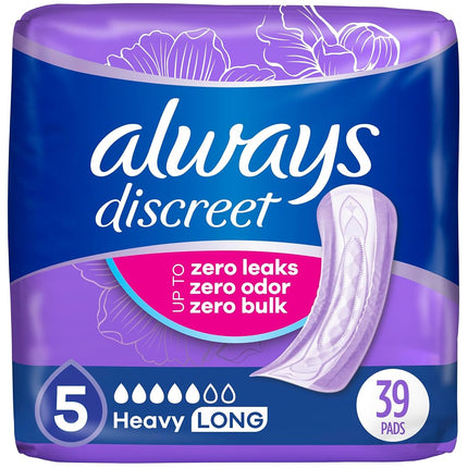 Always Discreet, Incontinence Pads for Women, Maxi