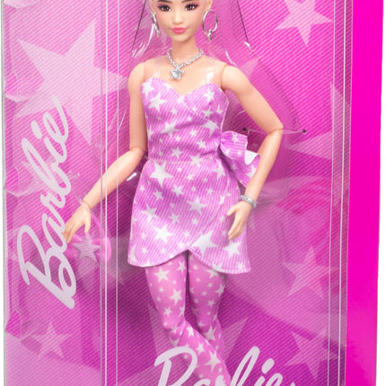 Barbie Deluxe Style Doll in #11 Pink Denim Dress with Accessories