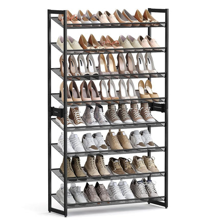 SONGMICS Shoe Rack, 8-Tier Shoe Organizer, Metal S
