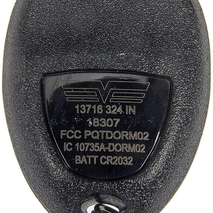 Dorman 13716 Keyless Entry Transmitter for Select Models, Black