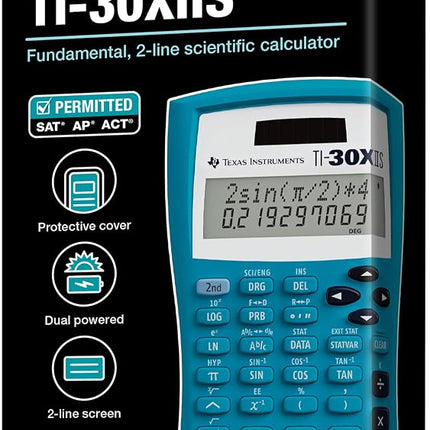 Texas Instruments TI-30XIIS Scientific Calculator, Blue