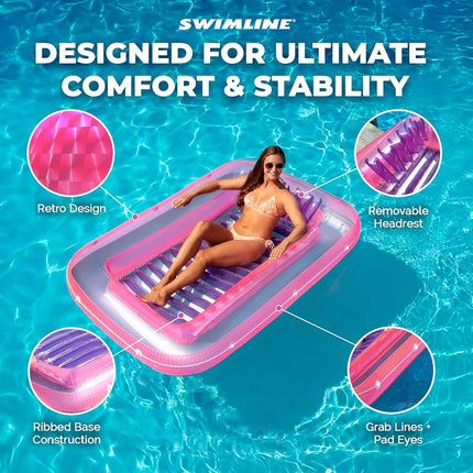 180cm Suntan Tub, pink