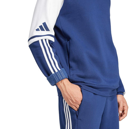 adidas Men's Squadra 25 Sweat Hoodie, Team Navy Blue/White, XL