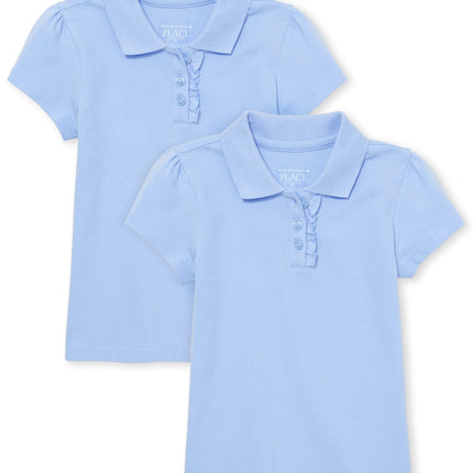 The Children's Place Baby Girls Polos, 5 Packs, Da