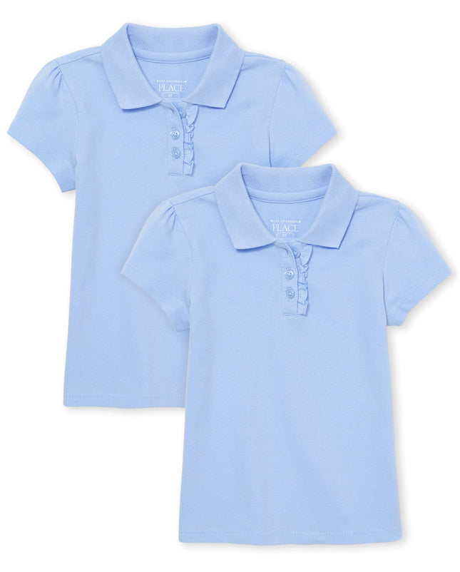 The Children's Place Baby Girls Polos, 5 Packs, Da