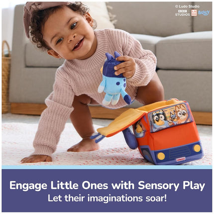 GUND Bluey 5-Piece Plush Playset, Official Bluey Stuffed Animals and Sensory Toys for Babies and Toddlers, 7”