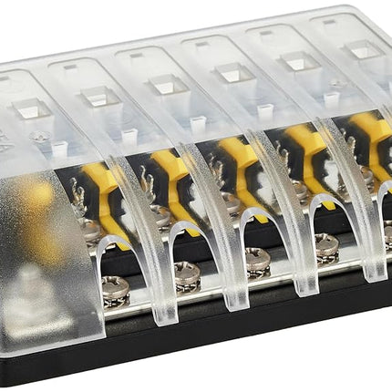 Blue Sea Systems 5015 Fuse Block AGC 6-CIR W/Ground