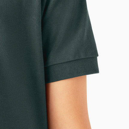 Dickies Boys' Short Sleeve Pique Polo, Hunter Green, XX-Small 4