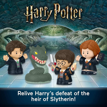 Fisher-Price Little People Collector Coffret Harry Potter et la Chambre des secrets en édition spéciale pour les adultes et les fans avec 4 figurines