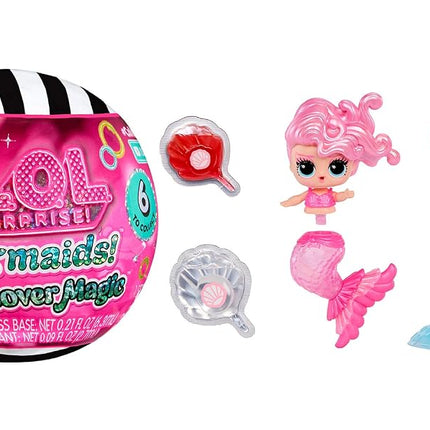 L.O.L. Surprise! Mermaids Makeover Magic Tots - DIY Wearable Lip Gloss for You and Your Doll, Mix and Create Makeup, Fun Water Play, 6 Dolls to Collect - for Ages 4+ Years