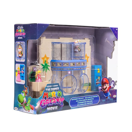 The Super Mario Galaxy Movie Galaxy Gateway Diorama with 1.5" Figures