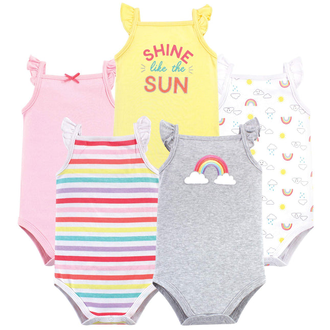Hudson Baby Unisex Baby Cotton Sleeveless Bodysuit