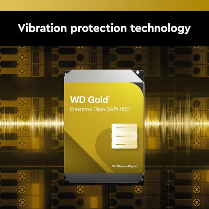 Western Digital 26TB WD Gold Enterprise Class SATA Internal Hard Drive HDD - 7200 RPM, SATA 6 Gb/s, 512 MB Cache, 3.5" - WD261KRYZ
