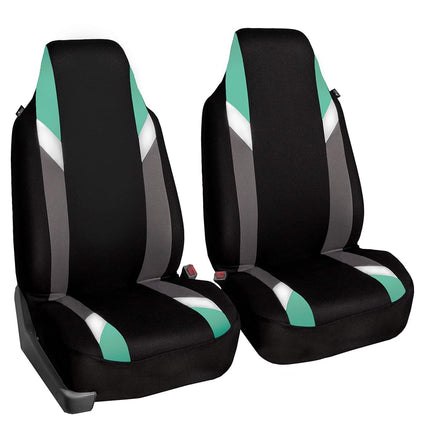 FH GROUP Front Set Cloth Car Seat Cover for Bucket Seats, 1-Piece Seat Cover, Universal Fit, Airbag Compatible, SUV, Van Seat Covers, Mint