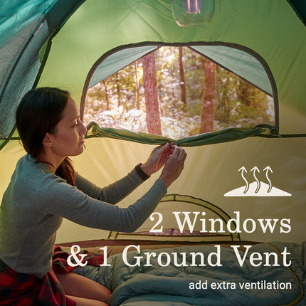 Coleman Sundome 3-Person Tent with Rainfly, Weatherproof Tent Sets Up in 10 Mins