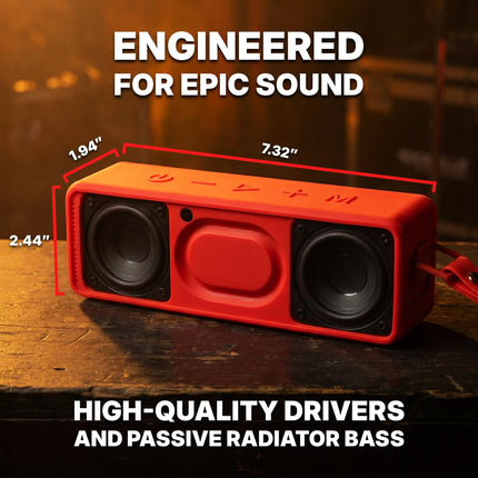 Enceinte Bluetooth portable Rockville Faze – Liaison sans fil TWS, batterie 36 heures