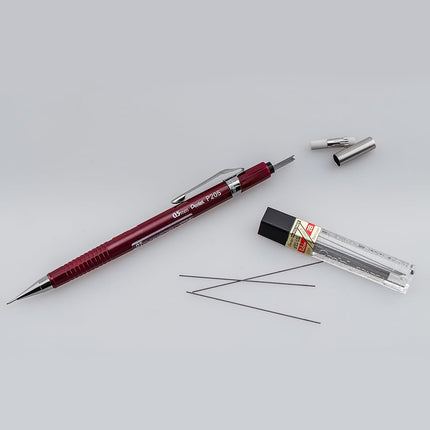 Pentel Sharp Automatic Pencil, 0.5mm, Burgundy Barrel, Box of 12 (P205B)