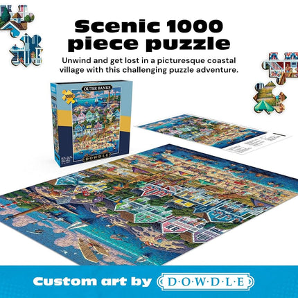 Buffalo Games - Dowdle - Outer Banks - 1000 Piece Jigsaw Puzzle for Adults Challenging Puzzle Perfect for Game Nights - Finished Size 26.75 x 19.75